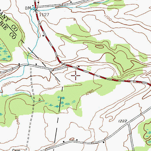 Topographic Map of Wandervogel Gliderport, NY