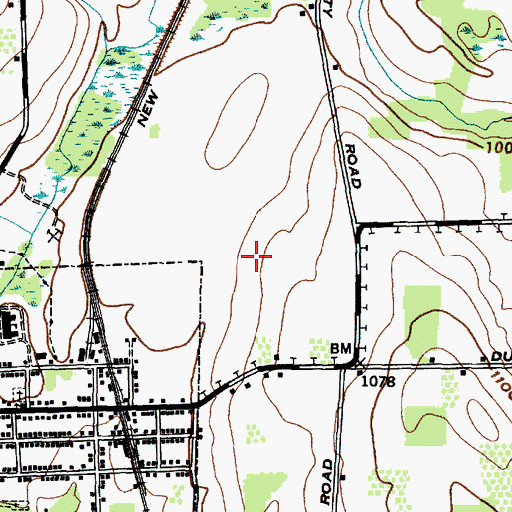 Topographic Map of Dundee Flying Club Airport (historical), NY