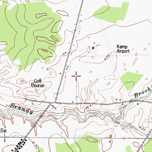 Topographic Map of Hansen Heliport, NY
