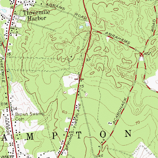 Topographic Map of Bistrians Heliport, NY