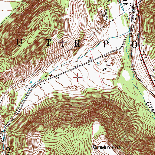 Topographic Map of Dalrymples Airport (historical), NY