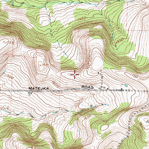 Topographic Map of Matejka Field, NY