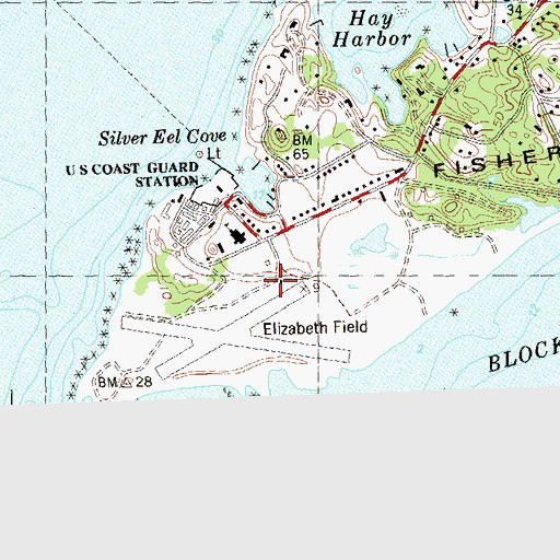 Topographic Map of Elizabeth Field, NY