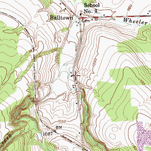 Topographic Map of H and H Aviation Service Incorporated Heliport, NY