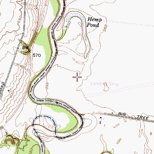 Topographic Map of Geneseo Airport, NY