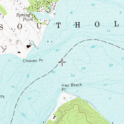 Topographic Map of Eastern Long Island Heliport, NY