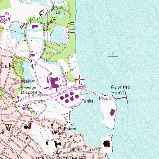 Topographic Map of Bowline Point Heliport, NY