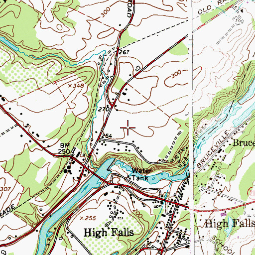Topographic Map of Sheeley's Farm Airport, NY