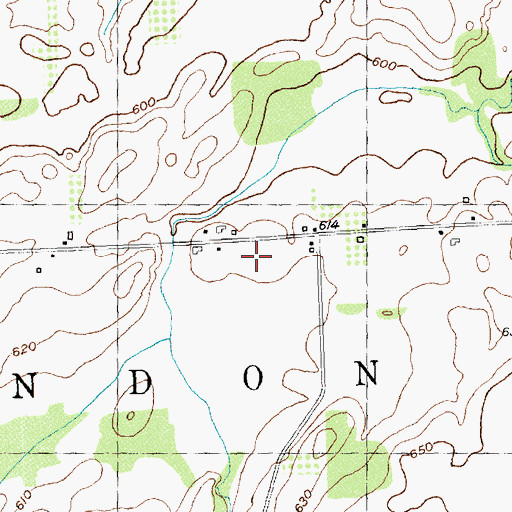 Topographic Map of Maxon Field, NY