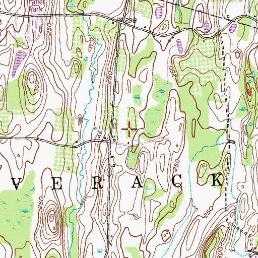 Topographic Map of Klaverack Airport, NY