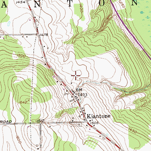 Topographic Map of Laska Airport, NY