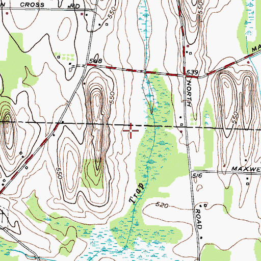 Topographic Map of Lakestone Farm Airport, NY