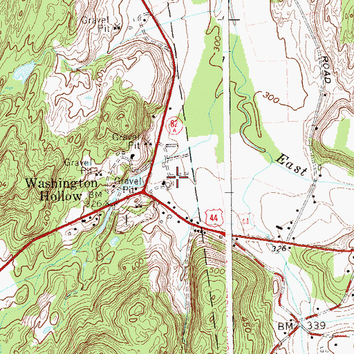 Topographic Map of State Police Troop K Heliport, NY