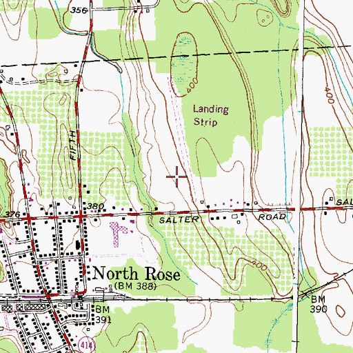 Topographic Map of Farnsworths Air Strip (historical), NY