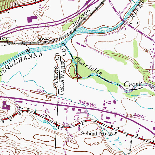 Topographic Map of F and F Airpark (historical), NY
