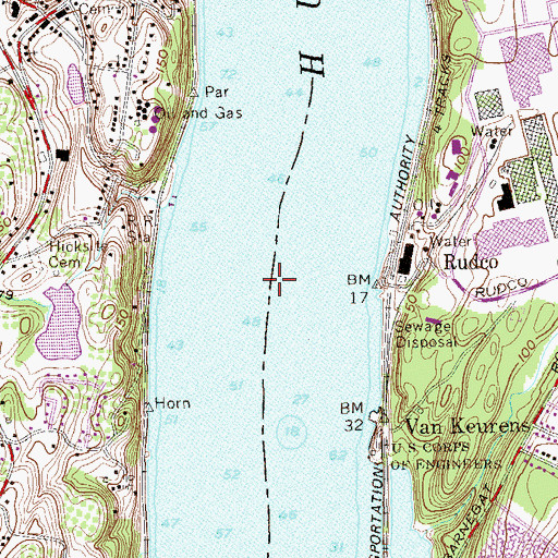 Topographic Map of Poughkeepsie Main Plant Heliport, NY