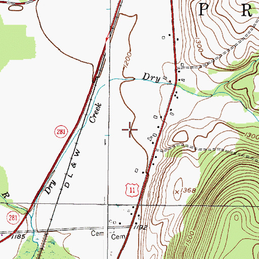 Topographic Map of Thermal Ridge Gliderport, NY