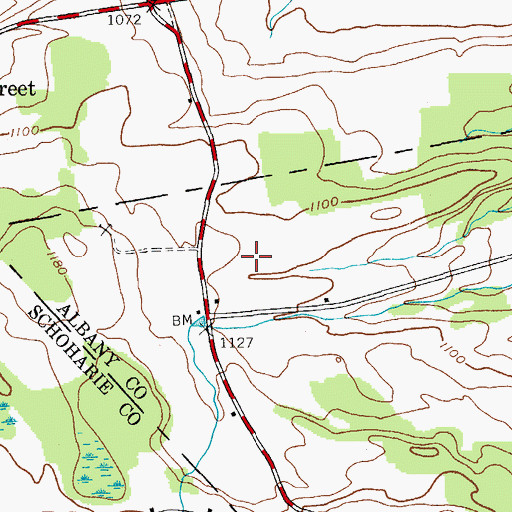 Topographic Map of Apex Airport, NY