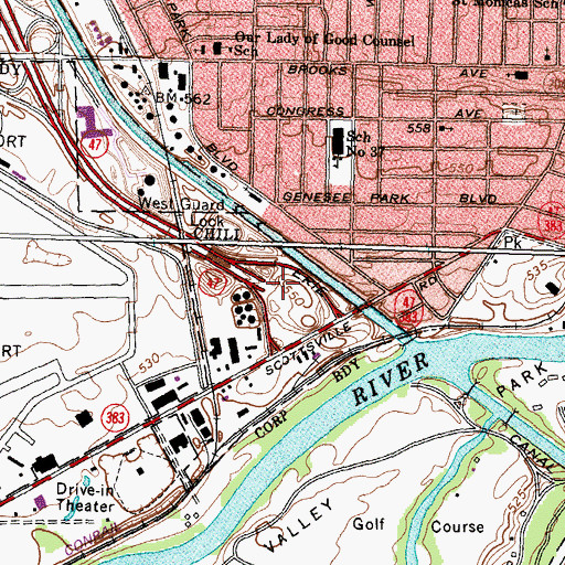 Topographic Map of Norcross Helipad, NY