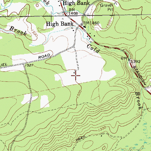Topographic Map of High Banks Farm Landing Area, NY