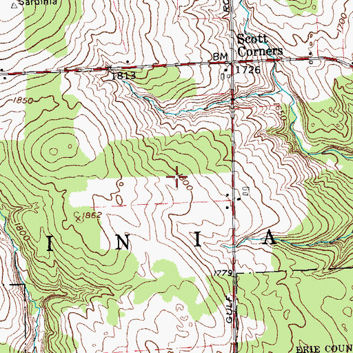 Topographic Map of Basher Field, NY