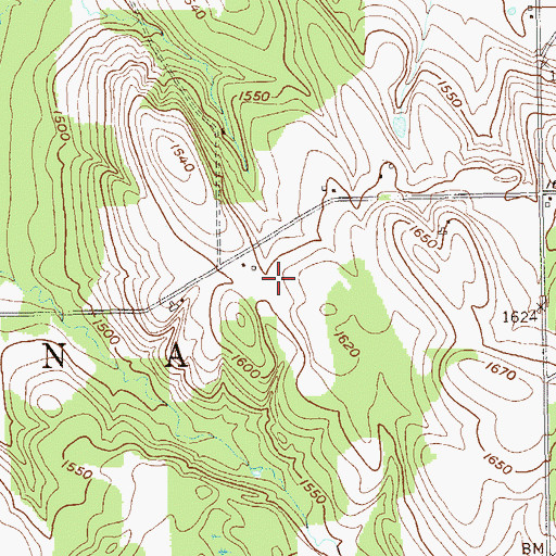 Topographic Map of Pratt's Eastern Divide Airport, NY