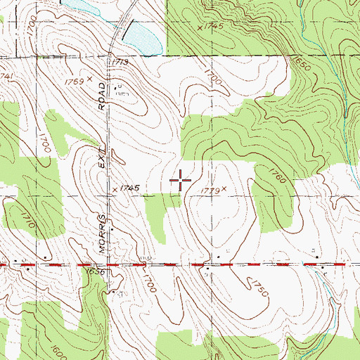 Topographic Map of Twin Ponds Airport (historical), NY