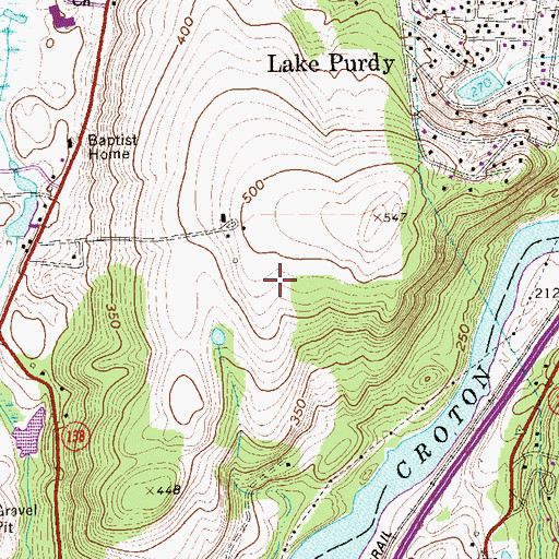 Topographic Map of IBM Sommers Heliport, NY
