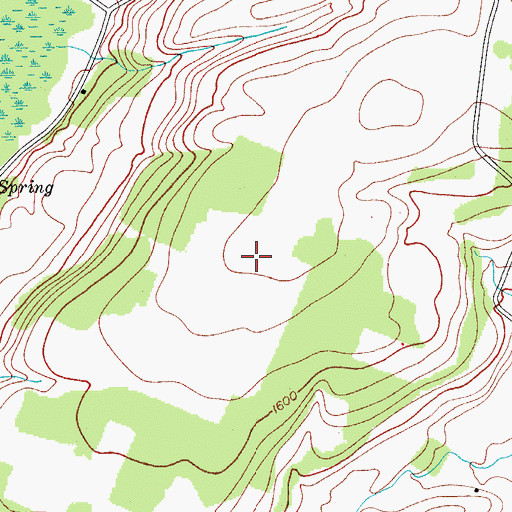 Topographic Map of De Ronda Airport, NY