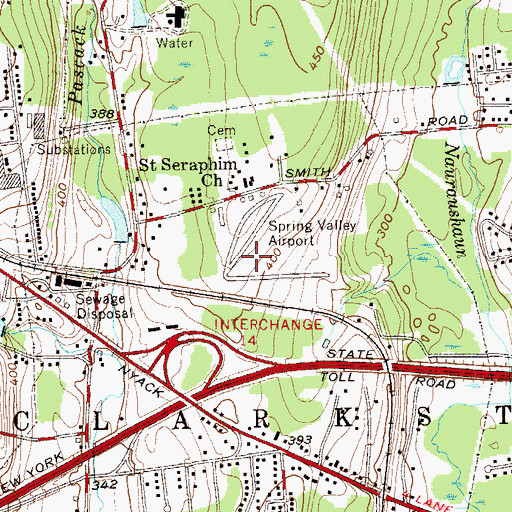 Topographic Map of Ramapo Heliport, NY