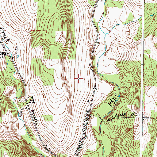 Topographic Map of Kohn Airport (historical), NY