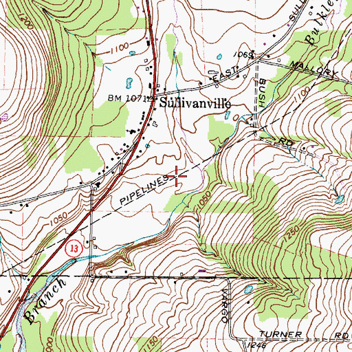 Topographic Map of Dodge/Coppola/Wheeler Airport, NY