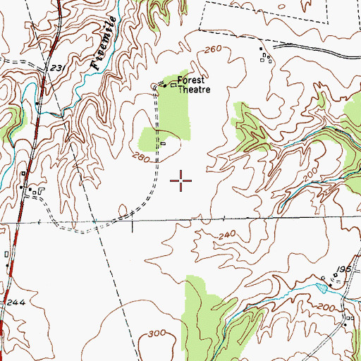 Topographic Map of Ticonderoga Municipal Airport, NY