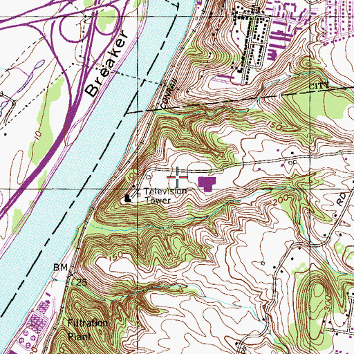 Topographic Map of Troy Armory Heliport, NY