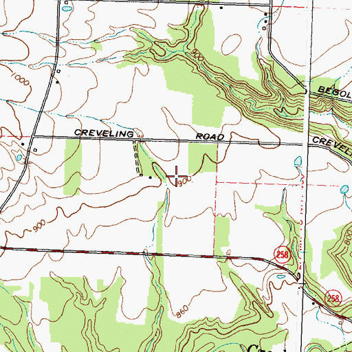 Topographic Map of Tuscarora Plateau Airport, NY