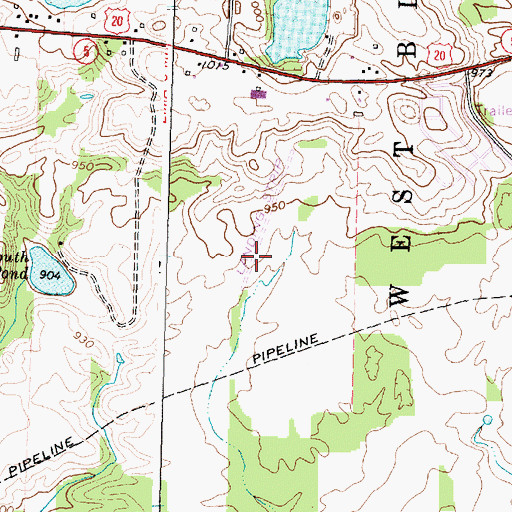 Topographic Map of Weiss Airfield, NY