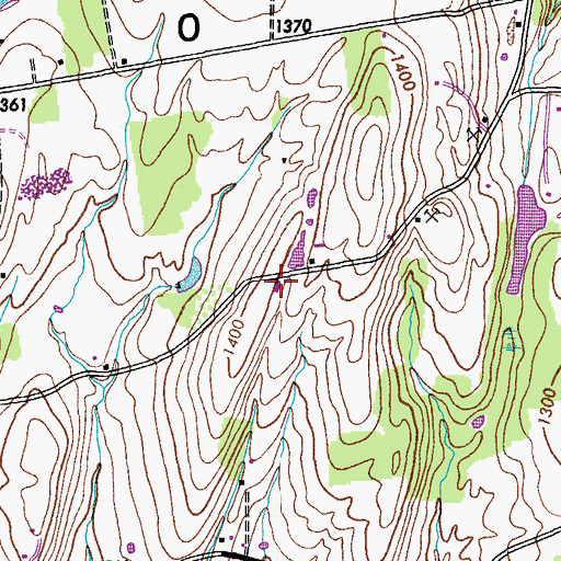 Topographic Map of Westerlo Airport, NY