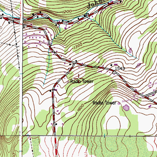 Topographic Map of WCHN-AM (Norwich), NY