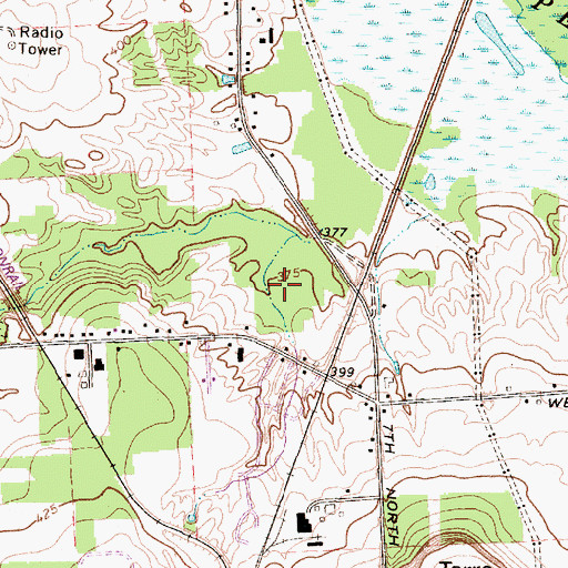 Topographic Map of WFBL-AM (Syracuse), NY