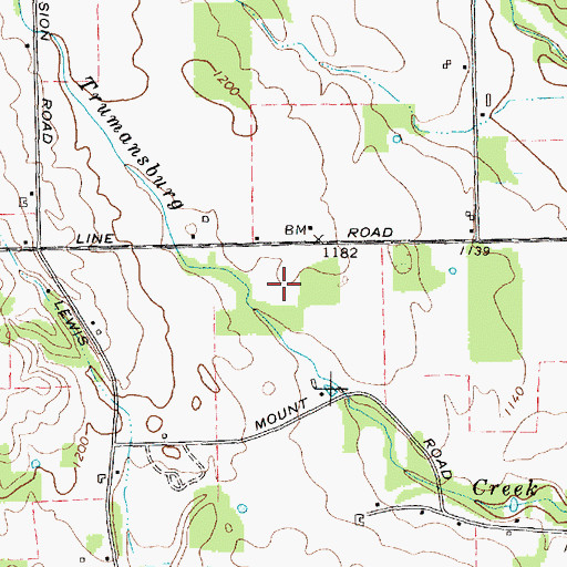 Topographic Map of WPIE-AM (Trumansburg), NY
