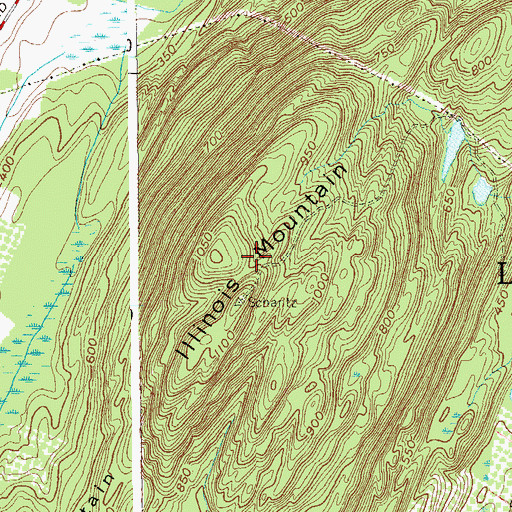 Topographic Map of WEXT-FM (Arlington), NY