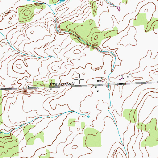 Topographic Map of WBTF-FM (Attica), NY