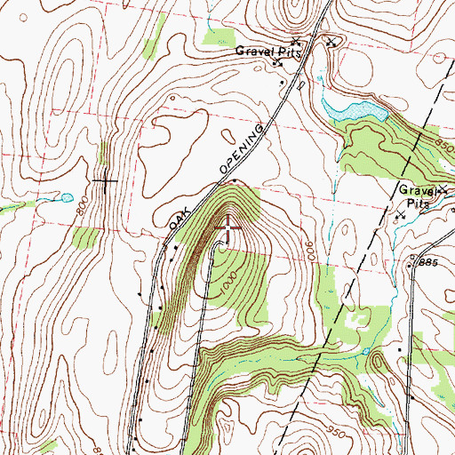 Topographic Map of WYNQ-FM (Avon), NY