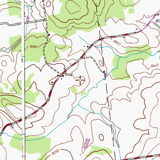 Topographic Map of WSHQ-FM (Cobleskill), NY