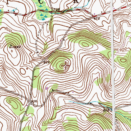 Topographic Map of WNGN-FM (Hoosick Falls), NY
