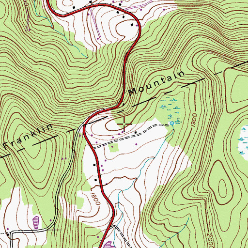 Topographic Map of WZOZ-FM (Oneonta), NY