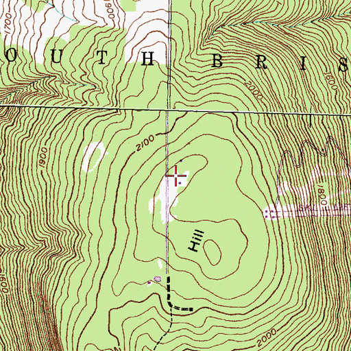Topographic Map of WZSH-FM (Town of South Bristol), NY