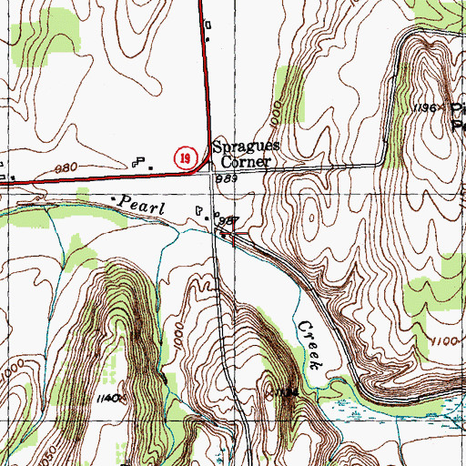 Topographic Map of WYDM-TV (Batavia), NY