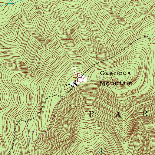 Topographic Map of WTZA-TV (Kingston), NY