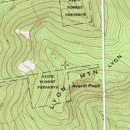 Topographic Map of WCFE-TV (Plattsburgh), NY